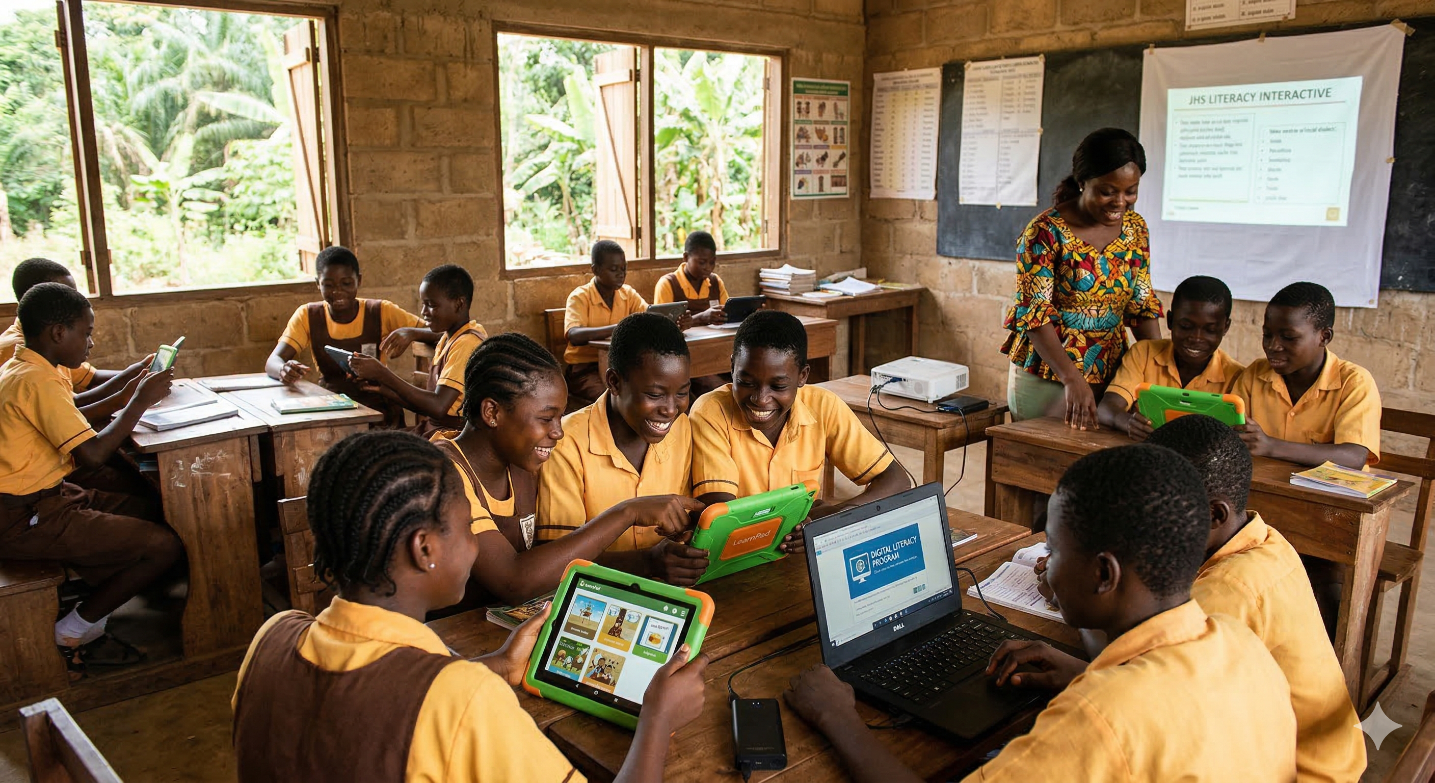 African JHS students in classroom